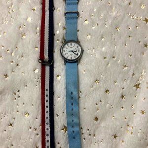 Timex watch, changeable straps- 1+ included